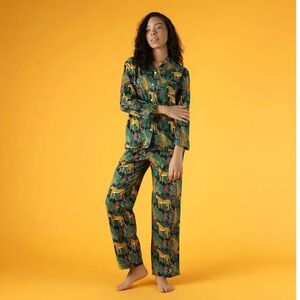 Posh Peanut Jungle Print Pajamas Set Medium